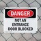 Signmission Not An Entrance Door Blocked Danger Sign, Plastic, 10in W x 7in L, 2PK OS-2PACK-DS-P-710-L-2153 - alternate 3